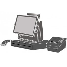 Pack Caisse tactile 15" Elotouch 15D1 Pack Caisse tactile 15" Elotouch 15D1